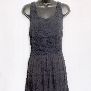 70s Navy Macrame Maxi   VS385